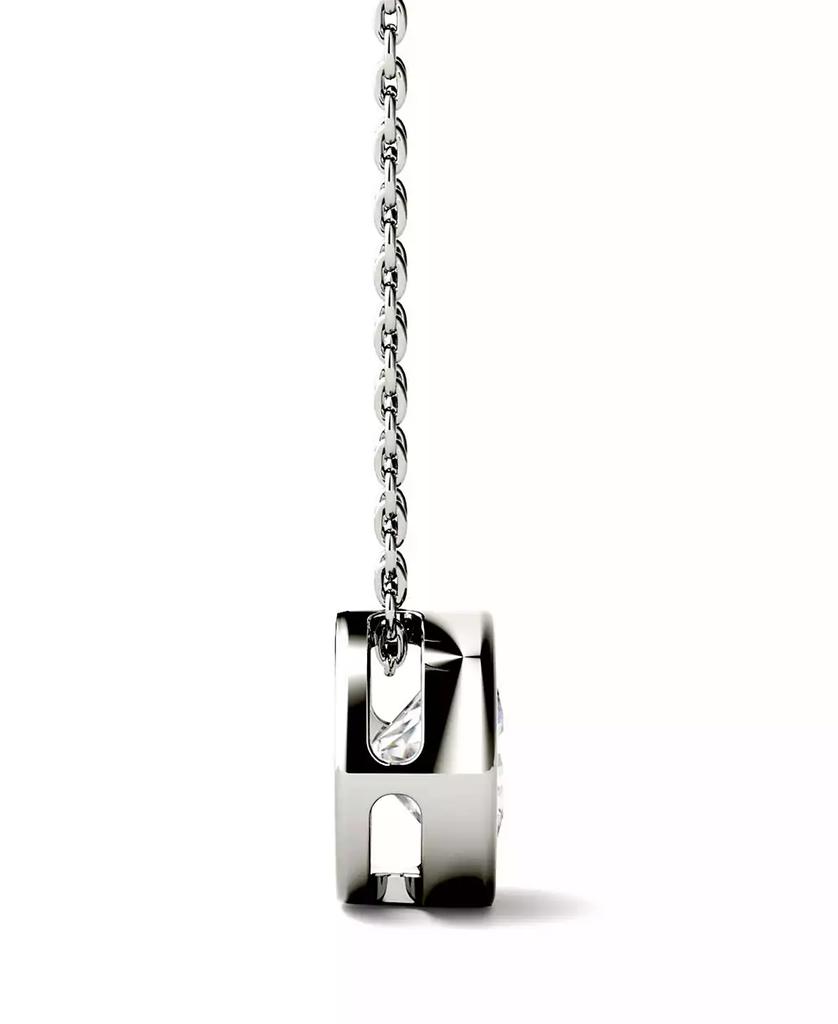 Charles & Colvard Moissanite Bezel Solitaire Pendant (1/2 ct. t.w. Diamond Equivalent) in 14k White or Yellow Gold