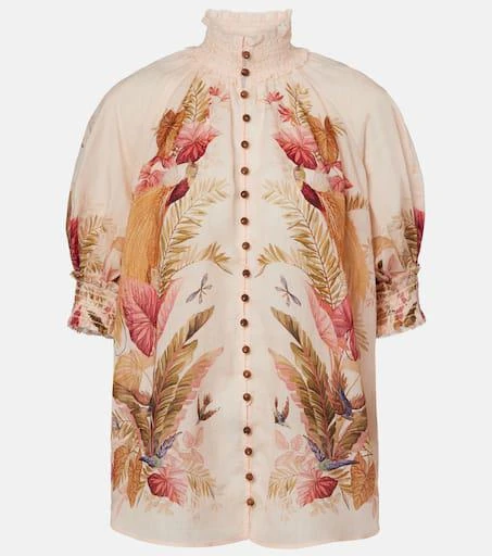Zimmermann Ascension shirred floral blouse 1