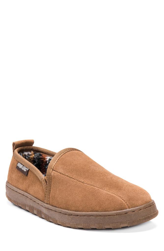 MUK LUKS Eric Printed Faux Fur Lined Loafer Slipper