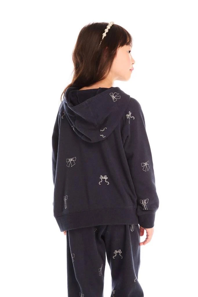 Chaser Chaser - Glitter Bows Zip Up Hoodie 3