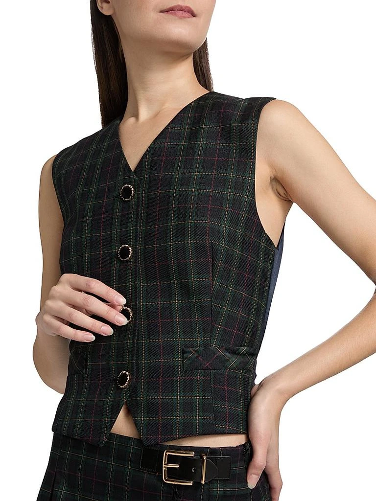 Ronny Kobo Lily Plaid Vest 6