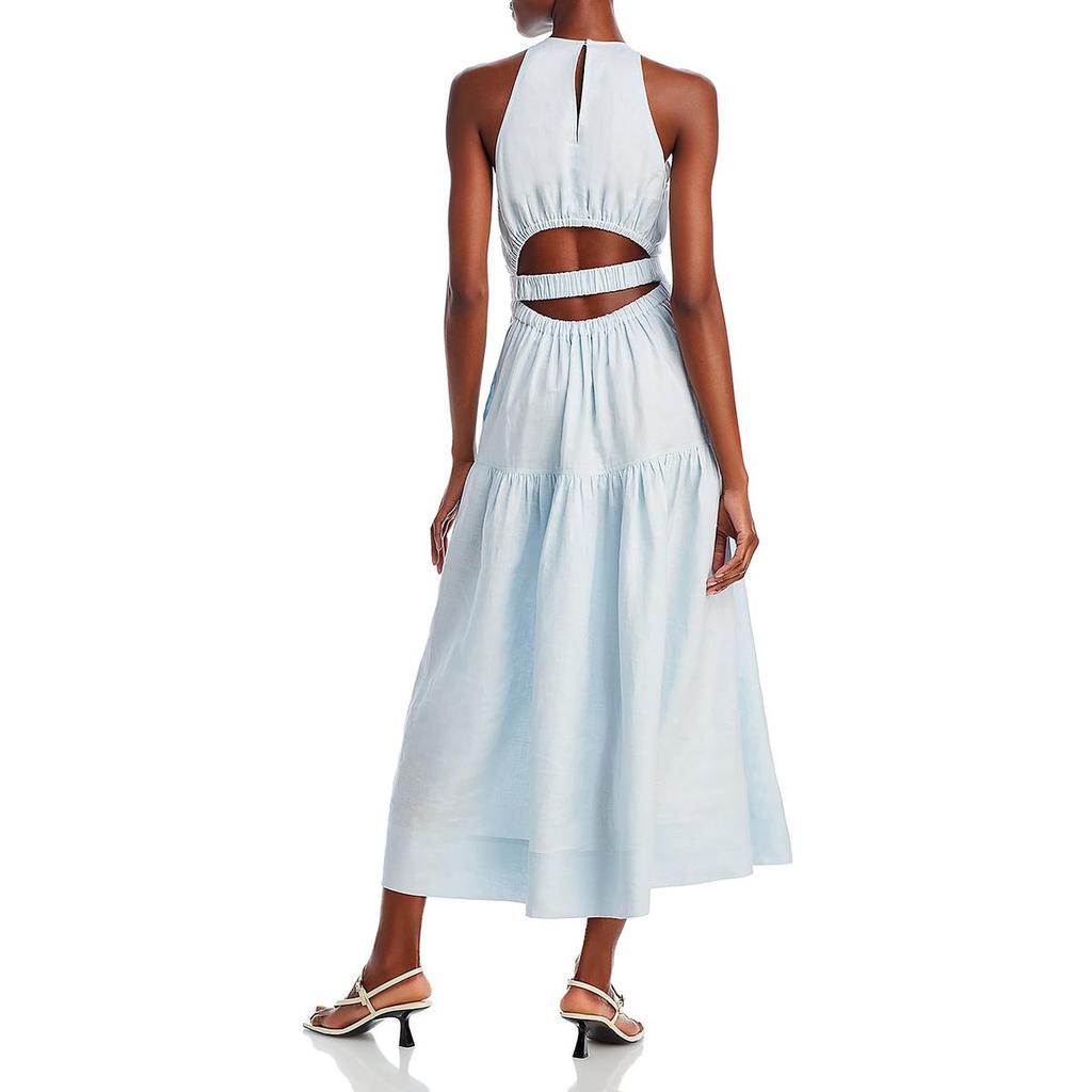 A.L.C. Wrenley Womens Linen Long Maxi Dress