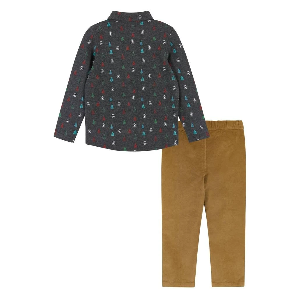 Andy & Evan Andy & Evan - Holiday Knit Buttondown Set 3