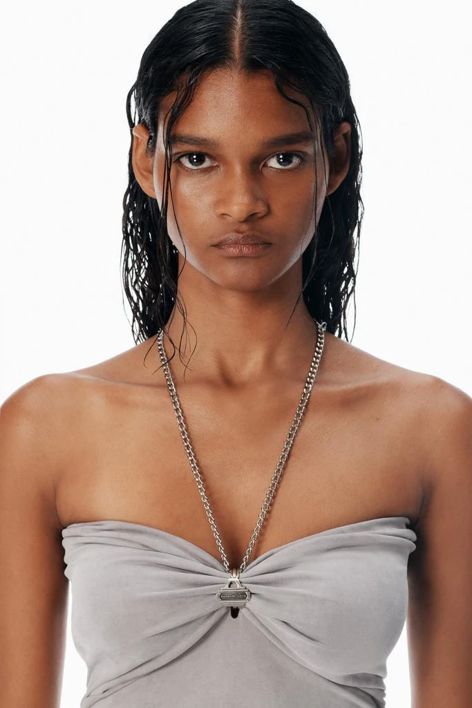Alexander Wang Grey Jersey Dress with Key Hardware 3