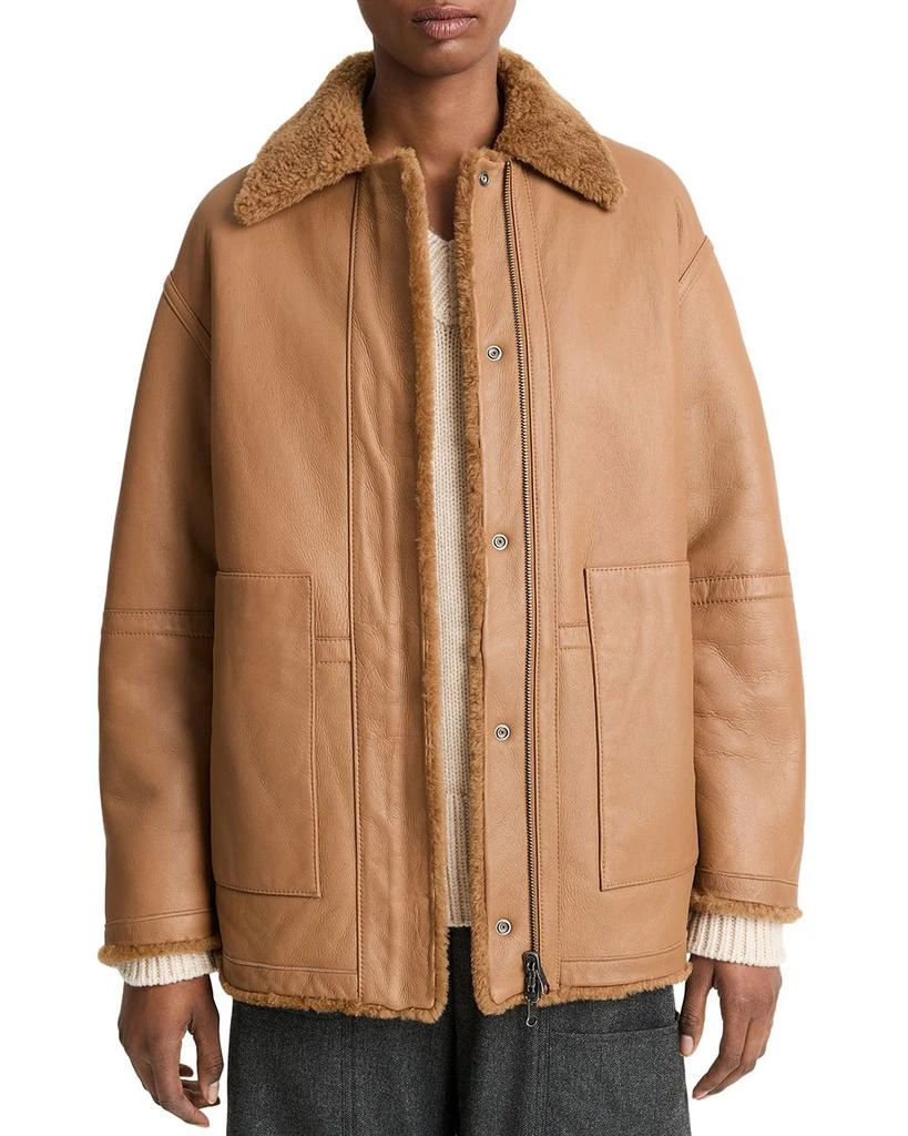 Vince Reversible Shearling Coat 5