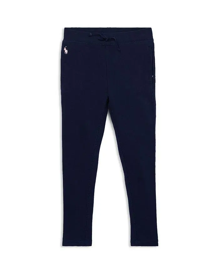Ralph Lauren Girls' French Terry Sweatpants - Little Kid, Big Kid