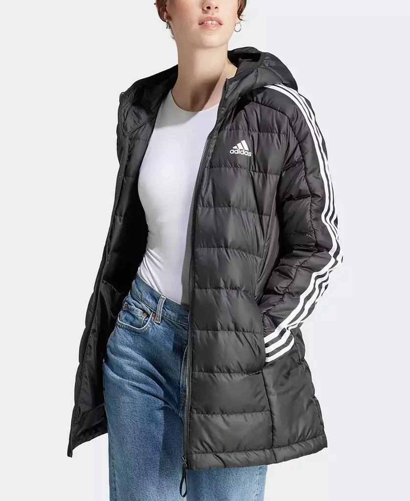 Adidas Women's Essentials 3-Stripes Light Down Hooded Jacket 1