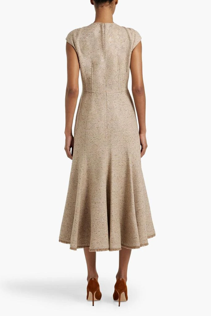 Gabriela Hearst Crowther Donegal wool and cashmere-blend midi dress 3