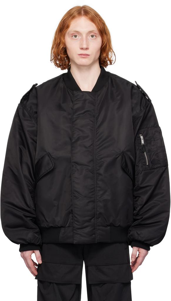 ジャケット・アウター entire studios bomber jacket black Hooded Broad bomber jacket in black - Entire Studios | Mytheresa