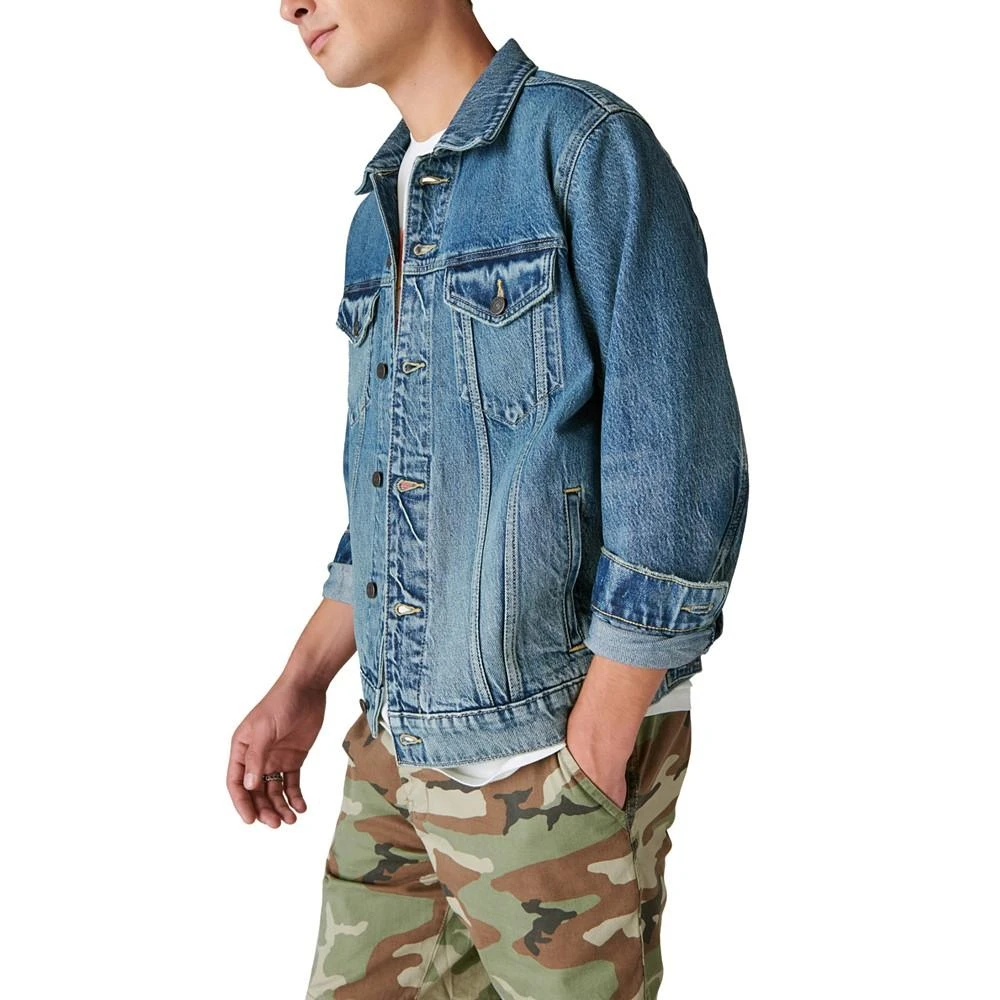 Lucky Brand Men's Rolling Stones Denim Trucker Jacket 3