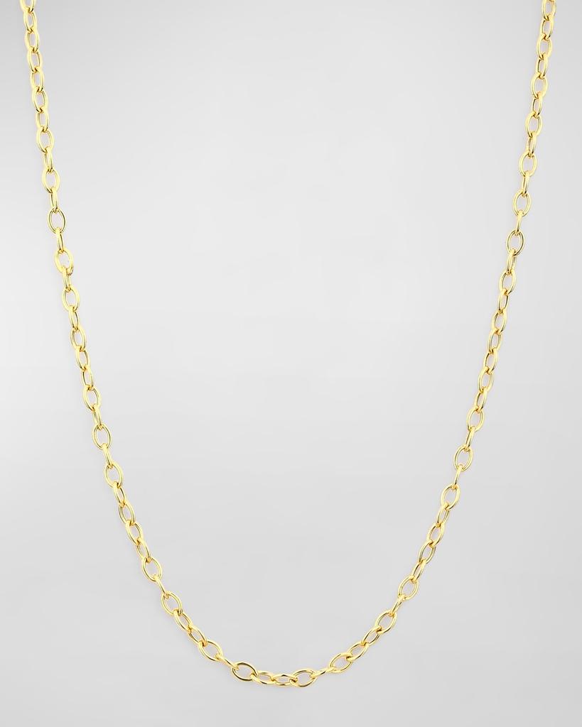 Syna 18k Yellow Gold Thin Chain Link Necklace, 30"L