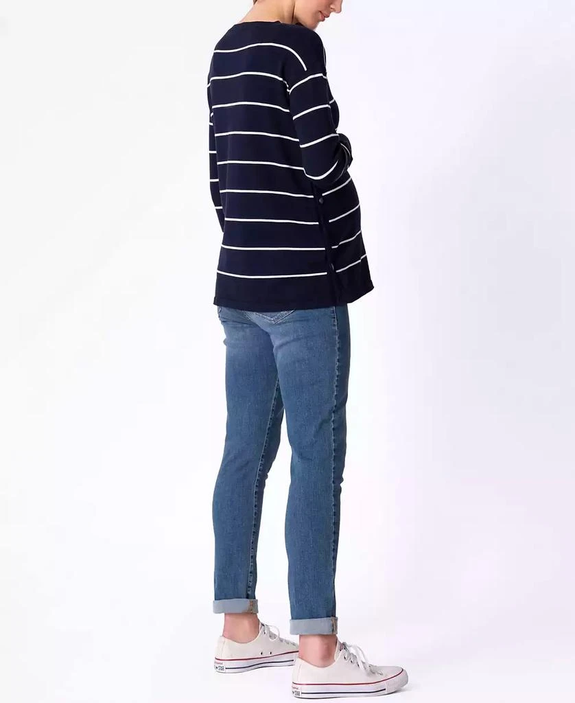 Seraphine Women's Maternity Mama Mini Nautical Cotton Sweaters 4