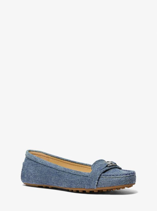Moccasin Michael Kors Fulton Flats Blue Fulton Suede Loafer