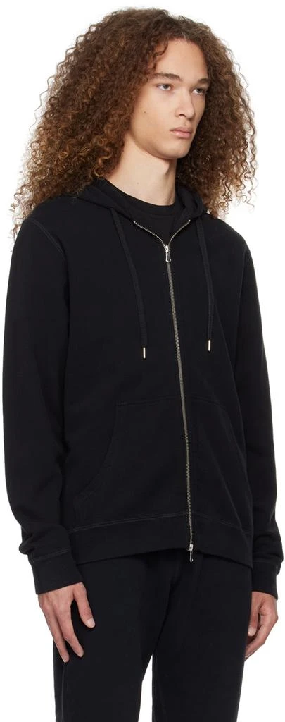 Sunspel Black Zip Hoodie 2