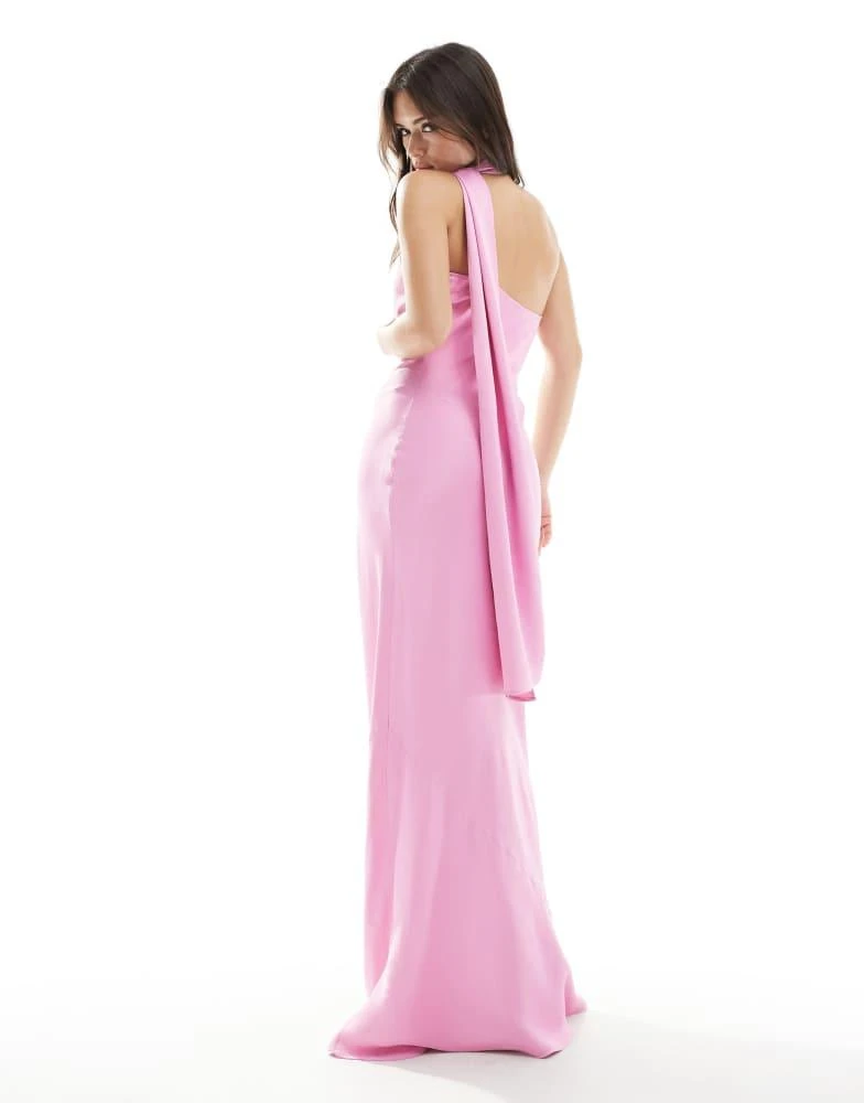 red pink bridesmaid dresses Jadira Scarf Maxi Dress | Aqua | Womens main image 1