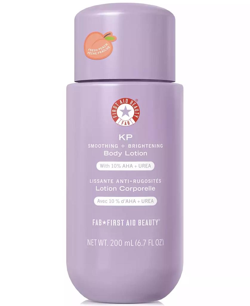 First Aid Beauty KP Smoothing + Brightening Body Lotion With 10% AHA + Urea - Peach, 6.7 oz.