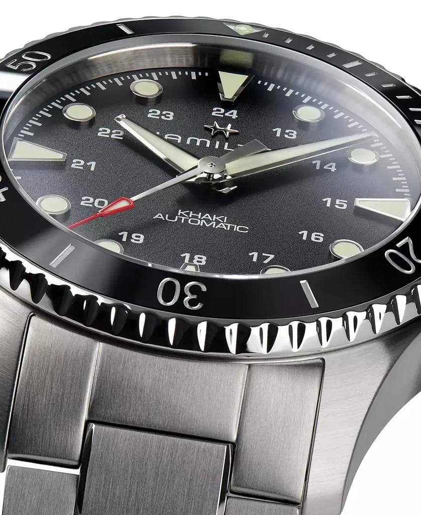 Hamilton Men
s Swiss Automatic Khaki Navy Scuba Stainless Steel Bracelet Watch 43mm 4