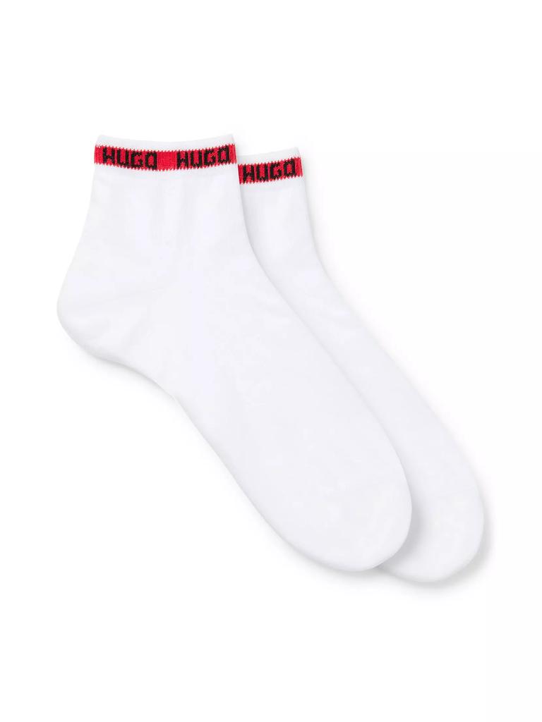 Hugo Boss Two-Pack of Short Length Socks with Logo Tape