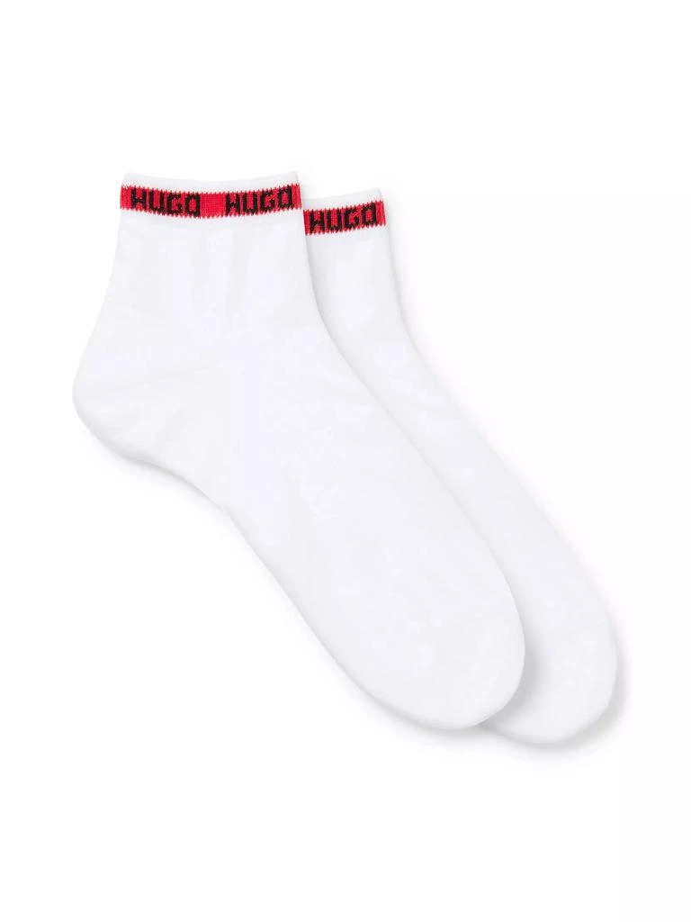 Hugo Boss Two-Pack of Short Length Socks with Logo Tape 1