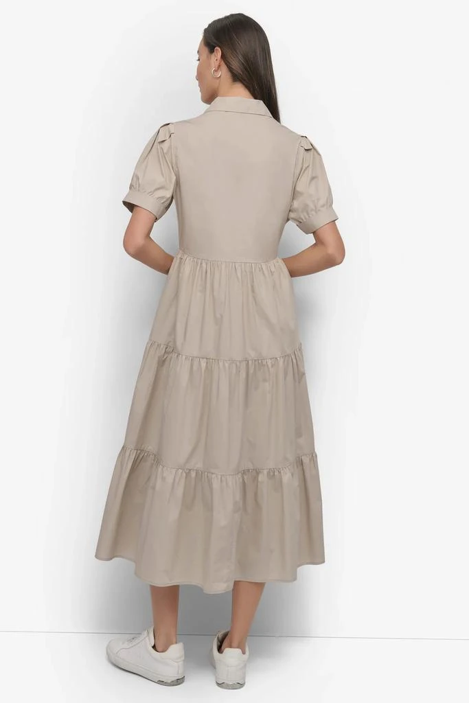 DKNY TIERED MIDI SHIRT DRESS 2