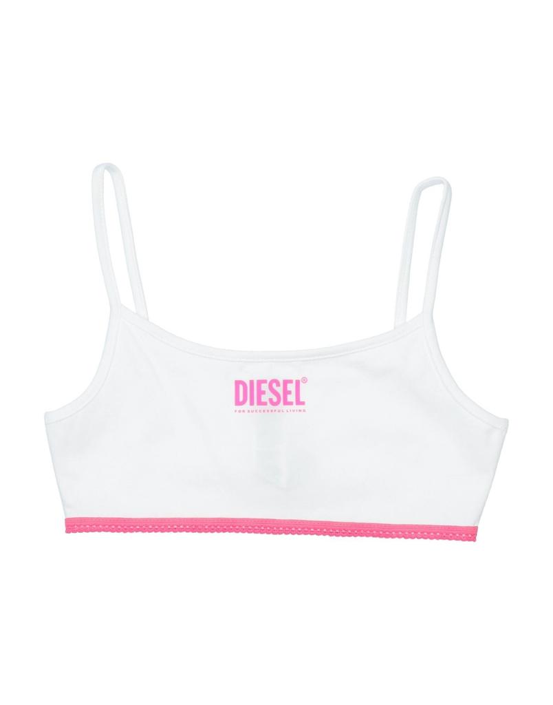 DIESEL ①UFSB-MARLYN BRA ② UFST-D-STRING Women's Triangle bra with metal Oval D | Black | Diesel