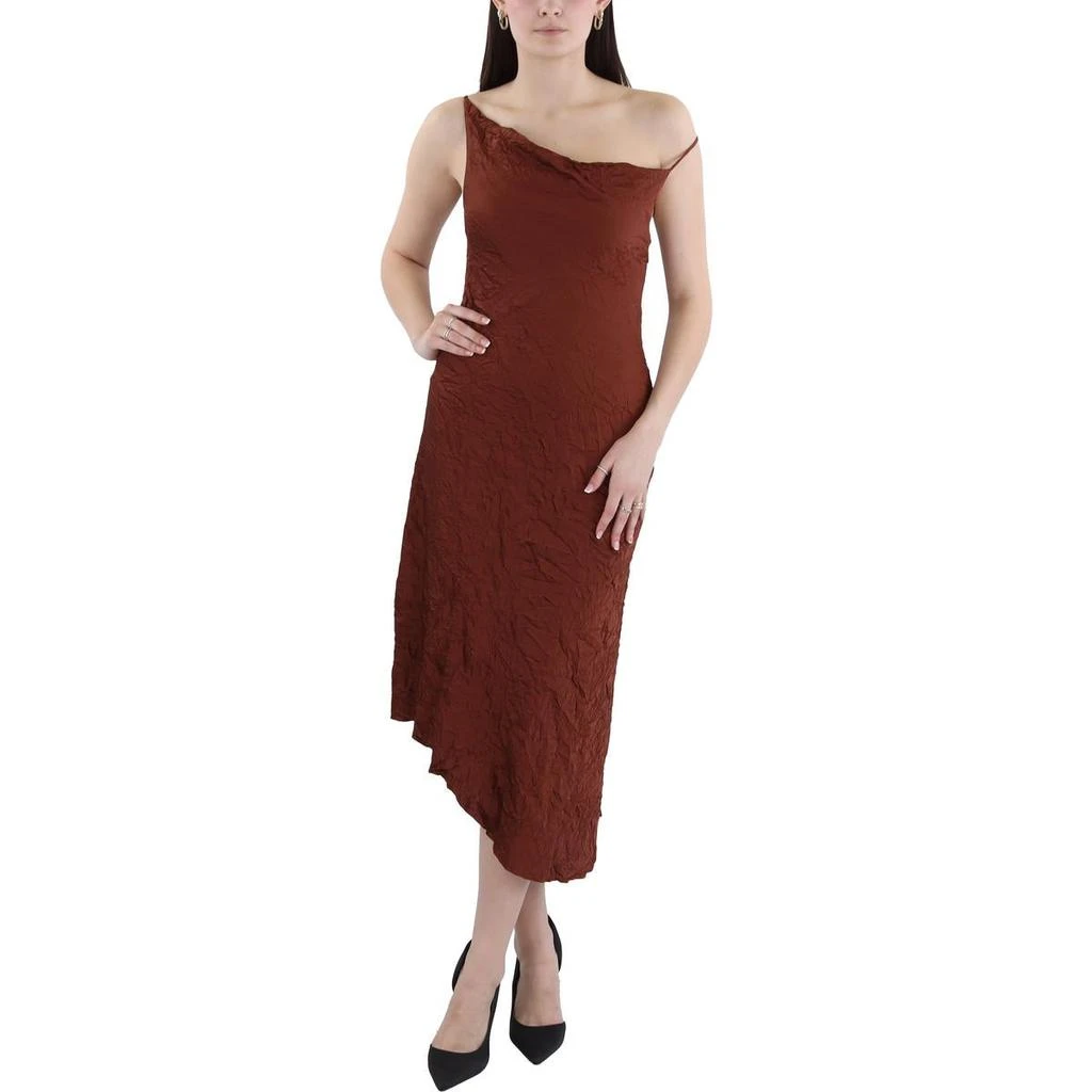 open lace back dress Satin Bias Slip Dress with Slit – Jeans.com main image 0