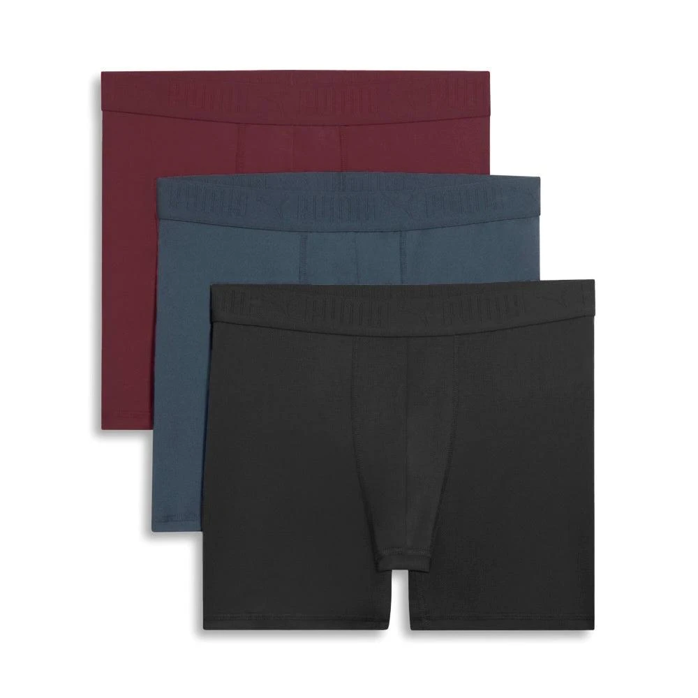 Puma Athletic Fit 3-Pack Boxer Briefs
