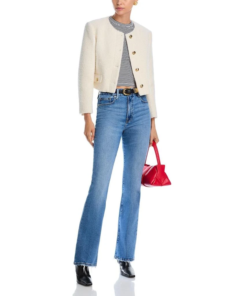 Good American Good Classic High Rise Bootcut Jeans in Indigo 692 2
