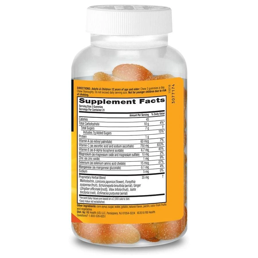 Airborne Gummies, Vitamin C, Minerals & Herbs Immune Support Zesty Orange 5