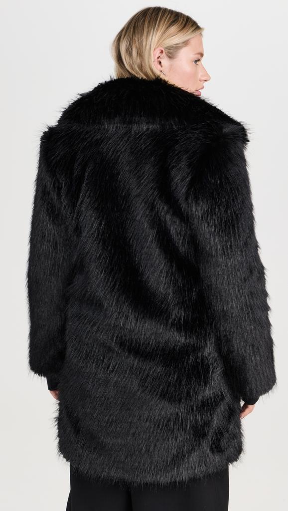 SAM. Faux Fur Mid Coat