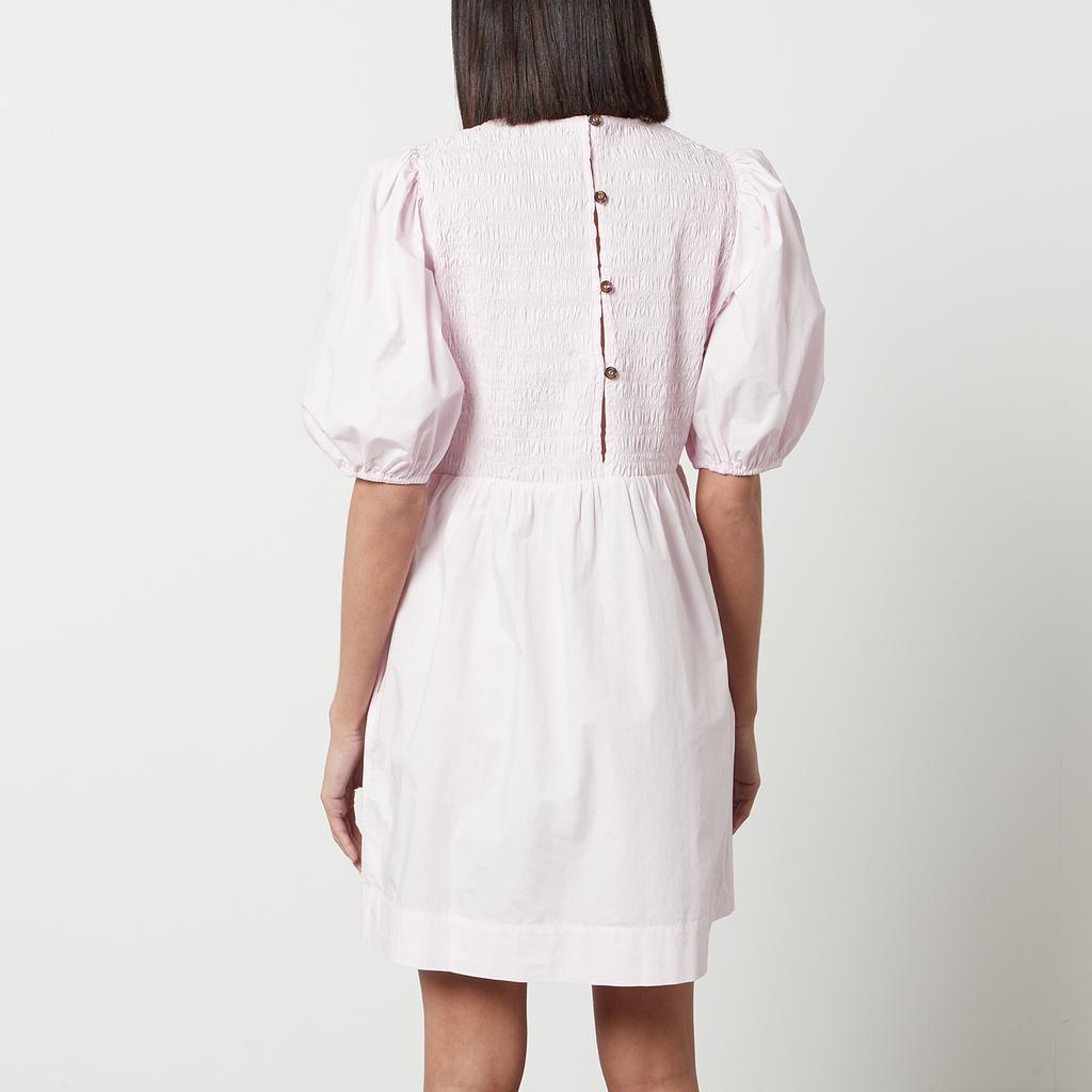 Ganni Ganni Organic Cotton-Poplin Mini Smock Dress