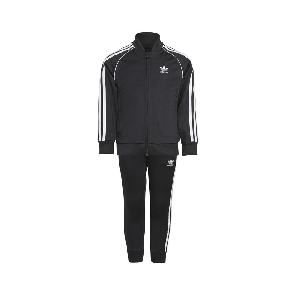 adidas Big Boys Adicolor Superstar Track Suit Set, 2 Piece