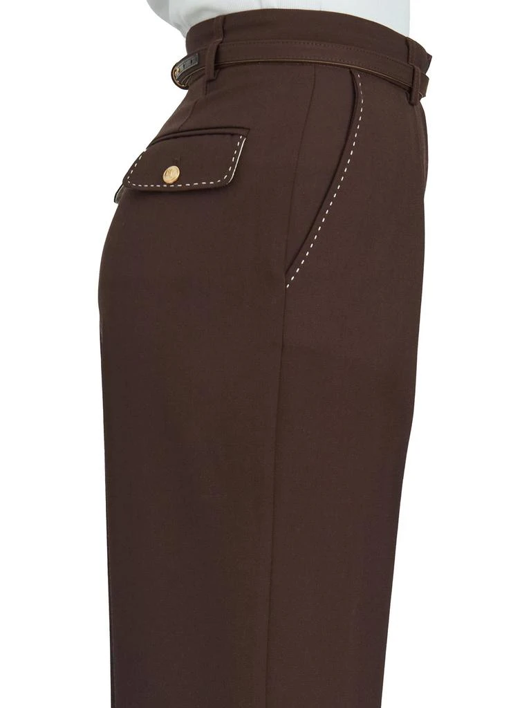 ELISABETTA FRANCHI Elisabetta Franchi Contrast Topstitched Cool Trousers 5