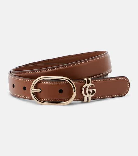 Gucci Double G leather belt 1
