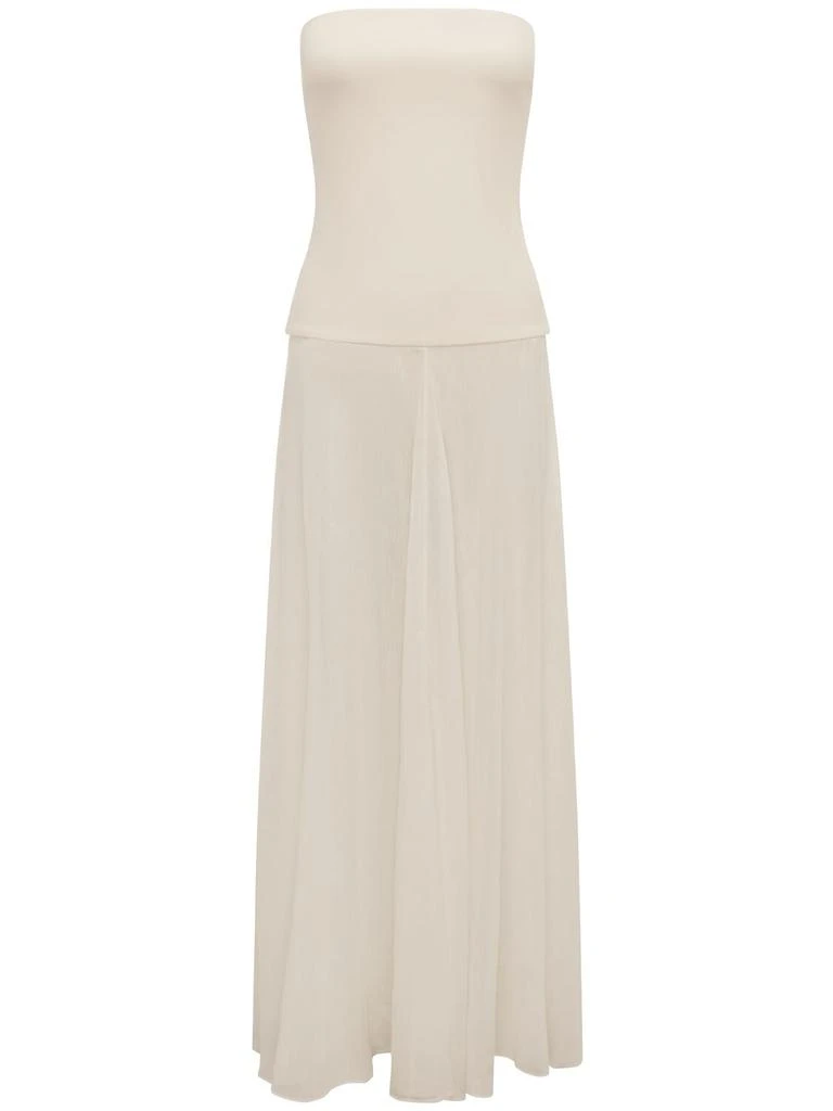 Esse Studios Aire Satin & Organza Strapless Dress 5