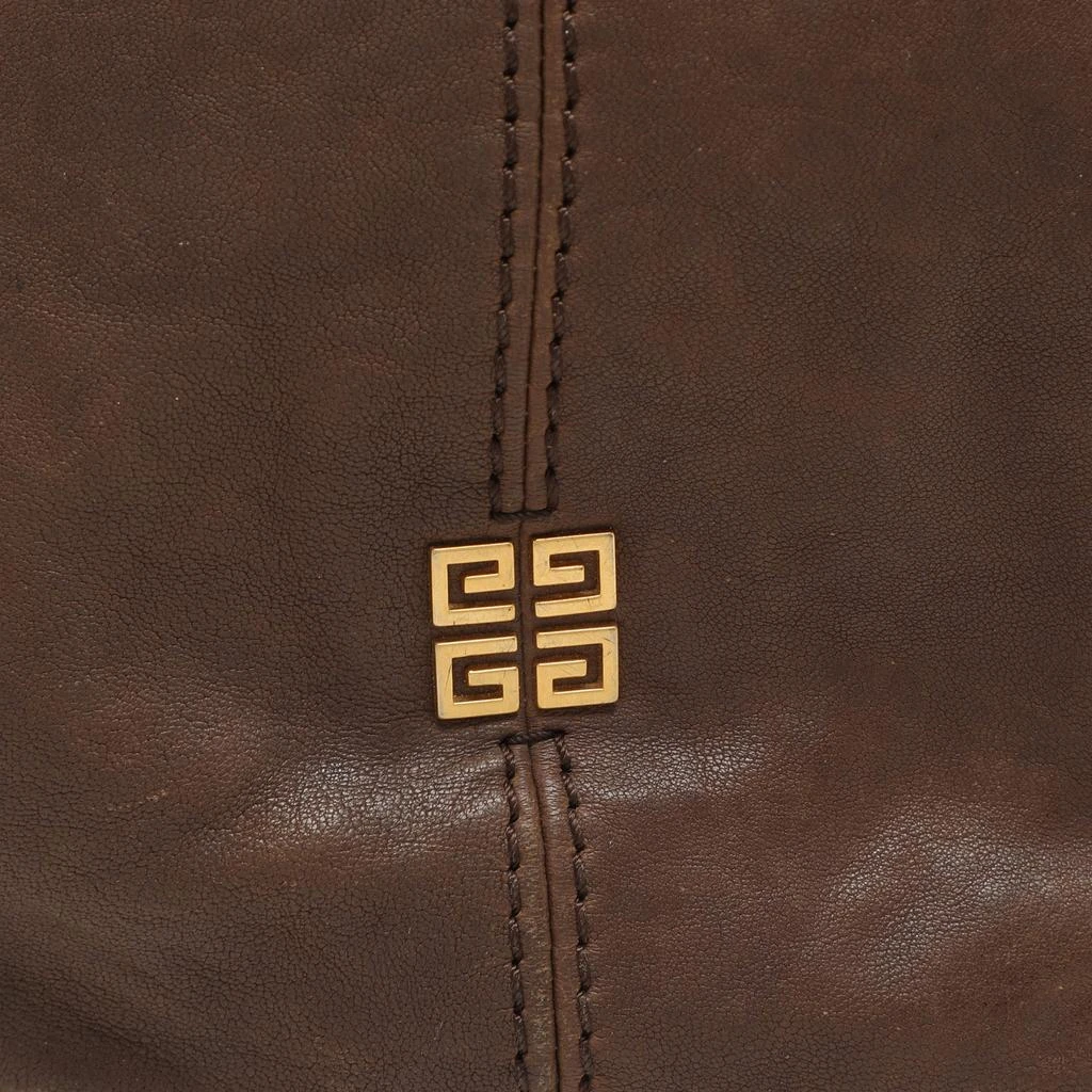 Givenchy Givenchy Brown Textured Leather Small Tinhan Hobo Bag 5