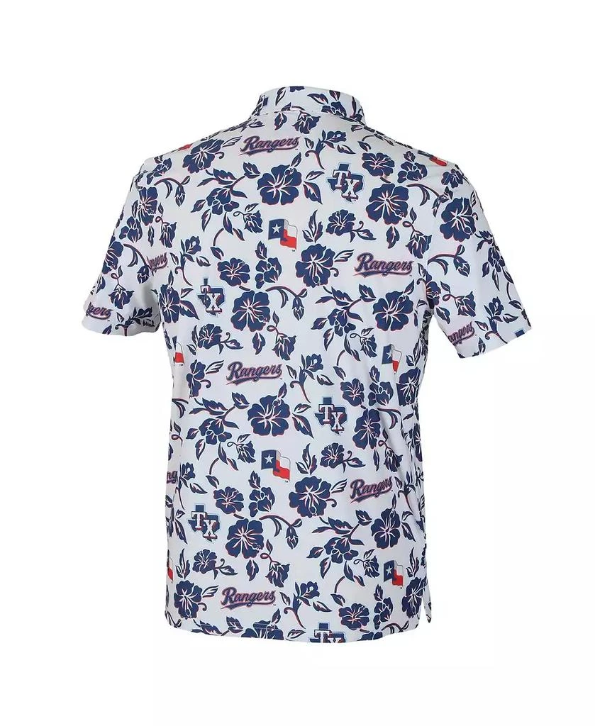 Reyn Spooner Men's White Texas Rangers Pua Performance Polo Shirt 3
