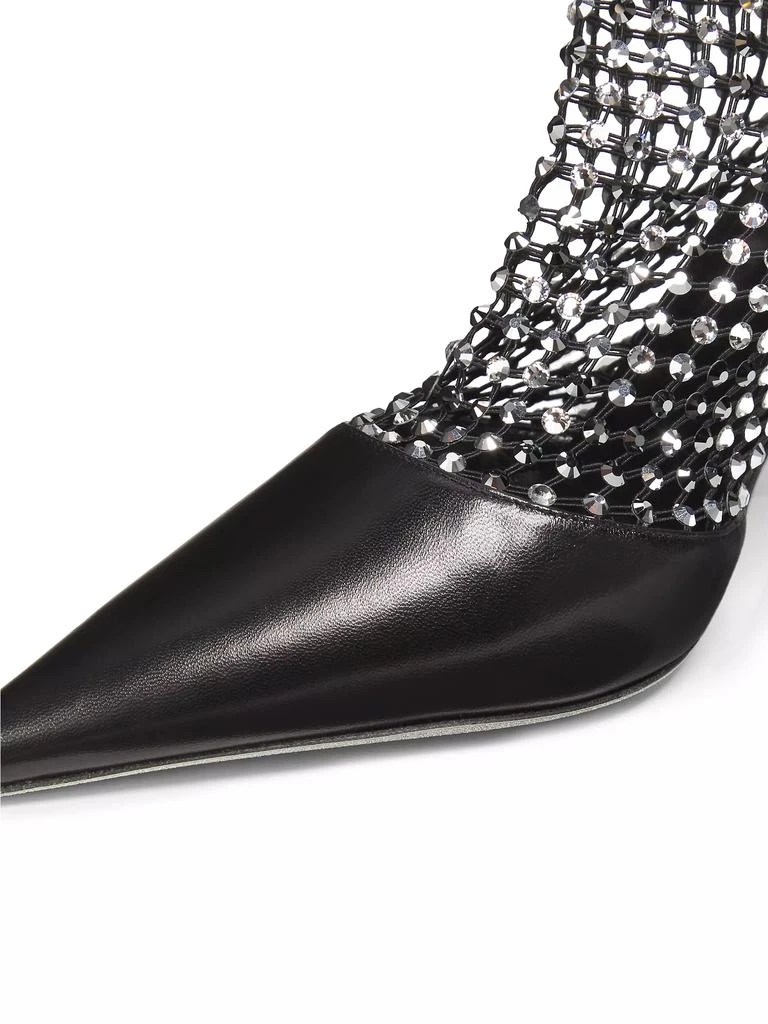 Rene Caovilla 105MM Mesh Sock Boots 6