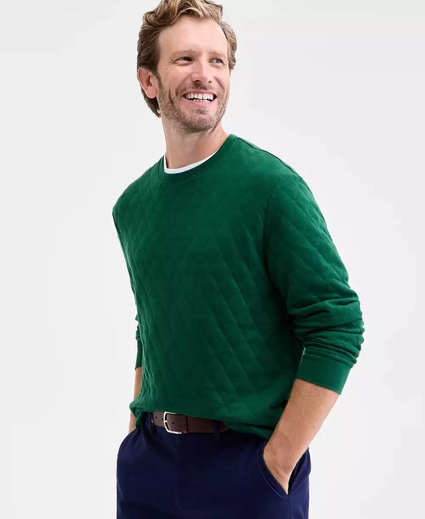 Club Room Men's Quilted Crewneck Sweatshirt, Macy's Exclusive 1