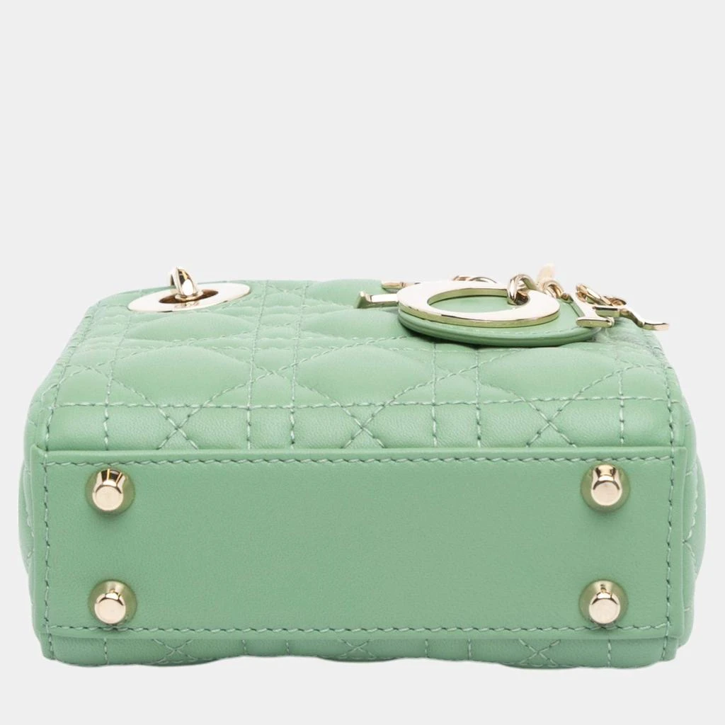 Dior Dior Green Micro Lambskin Cannage Lady Dior 3