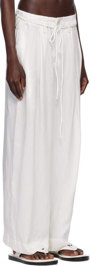 LAUREN MANOOGIAN White Sanded Trousers