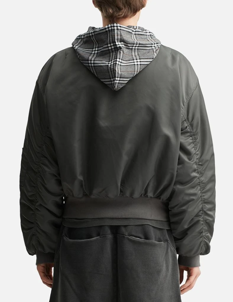 Praying Bomber W Plaid Hood 4