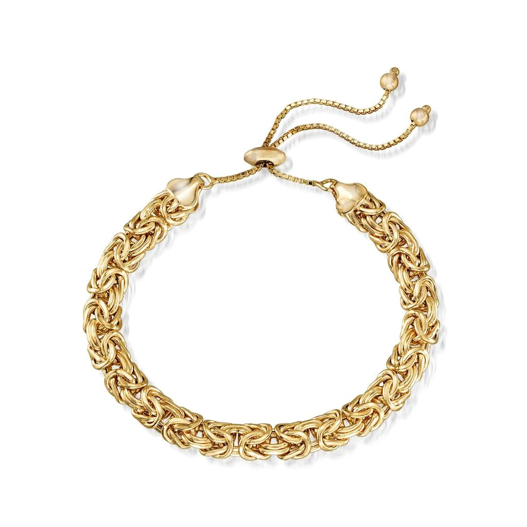 Ross-Simons 18kt Gold Over Sterling Silver Byzantine Bolo Bracelet 3