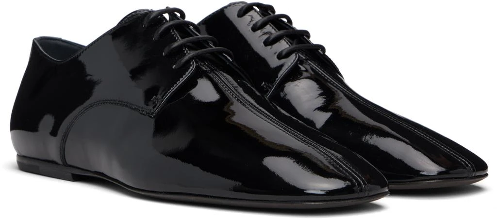 Dries Van Noten Black Square Toe Derbys 4