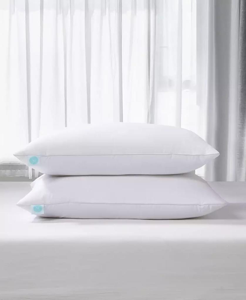Martha Stewart White Feather & Down Medium/Firm Lyocell-Around 2-Pack Pillows, Standard/Queen
