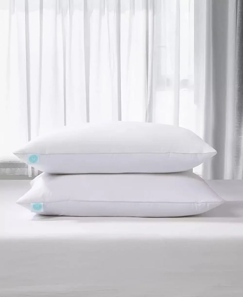 Martha Stewart White Feather & Down Medium/Firm Lyocell-Around 2-Pack Pillows, Standard/Queen 1