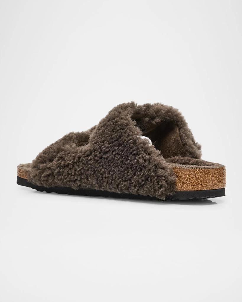 Birkenstock Arizona Teddy Shearling Dual Buckle Sandals 3