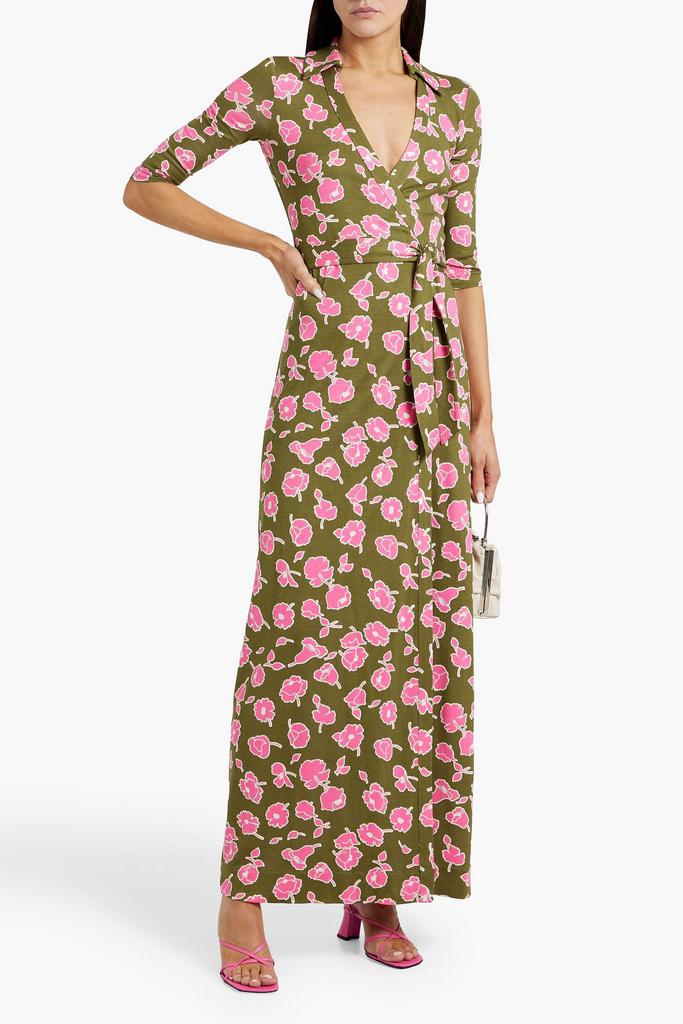 Diane von Furstenberg Abigail floral-print silk maxi wrap dress