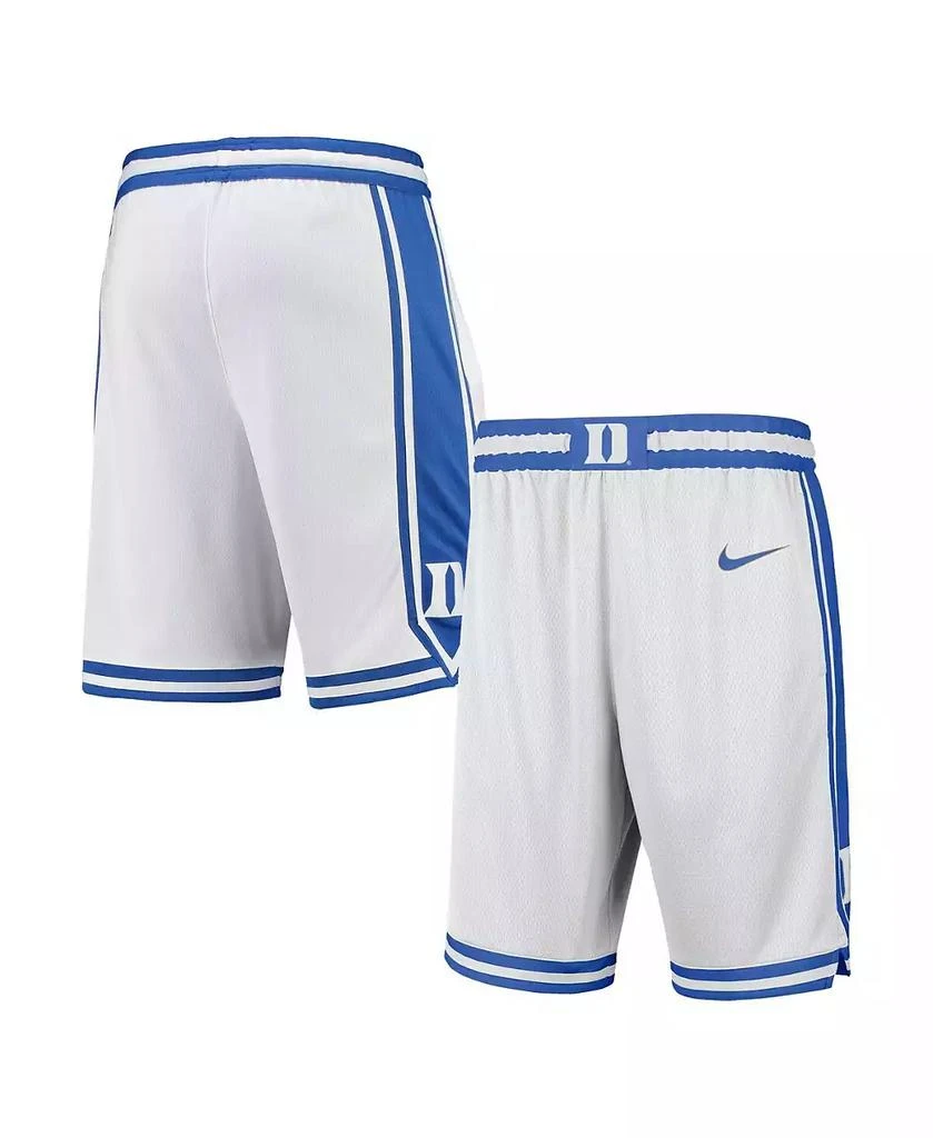 NIKE Men's White Duke Blue Devils Limited Basketball Shorts 1