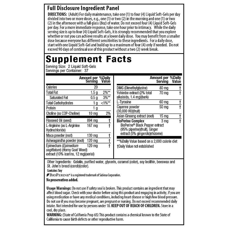 Irwin Naturals Steel-Libido, Liquid Soft-Gels
